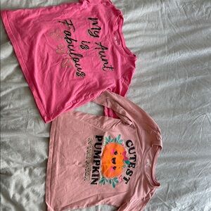The Children's Place Pink and Peach Long Sleeve Tees